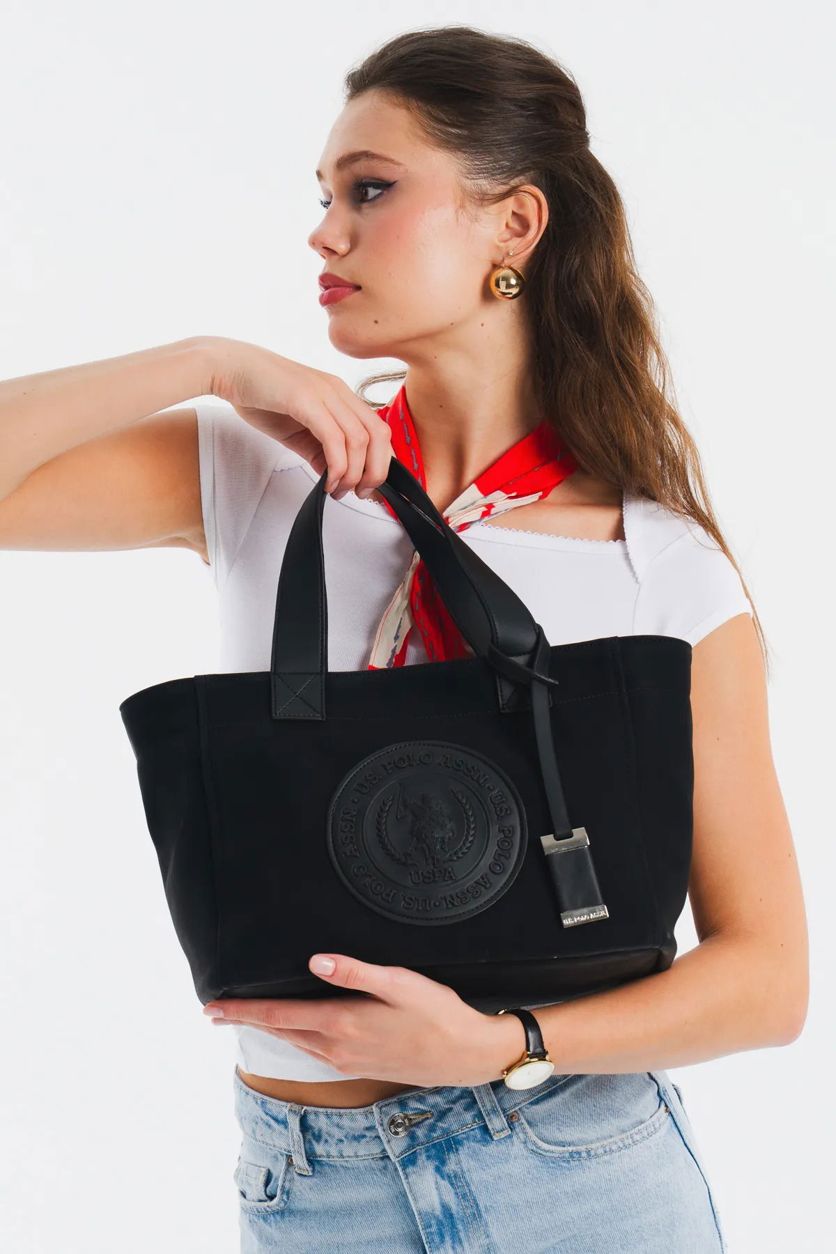 U.S. Polo Assn. Kadın Postacı Çantası US25628 Siyah - 2